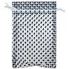 100-Pack 6x8 in Sheer Organza Gift Bags with Drawstring (Large) - Polka Dot (Silver/Black) - for Wedding Party Favors, Treats Mesh Pouch by The Display Guys view 2