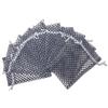 100-Pack 6x8 in Sheer Organza Gift Bags with Drawstring (Large) - Polka Dot (Silver/Black) - for Wedding Party Favors, Treats Mesh Pouch by The Display Guys view 3
