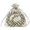 100-Pack 3x4 in Sheer Organza Gift Bags with Drawstring (Small) - Polka Dot (Silver/Gold) - for Wedding Party Favors, Treats Mesh Pouch by The Display Guys view 1