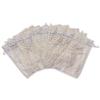 100-Pack 3x4 in Sheer Organza Gift Bags with Drawstring (Small) - Polka Dot (Silver/Gold) - for Wedding Party Favors, Treats Mesh Pouch by The Display Guys view 3
