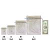 100-Pack 3x4 in Sheer Organza Gift Bags with Drawstring (Small) - Polka Dot (Silver/Gold) - for Wedding Party Favors, Treats Mesh Pouch by The Display Guys view 4