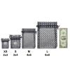 100-Pack 3x4 in Sheer Organza Gift Bags with Drawstring (Small) - Polka Dot (Black/White) - for Wedding Party Favors, Treats Mesh Pouch by The Display Guys view 4