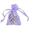100-Pack 2x2.5 in Sheer Organza Gift Bags with Drawstring (X-Small) - Polka Dot (Lavender/White) - for Wedding Party Favors, Treats Mesh Pouch by The Display Guys view 1