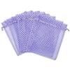 100-Pack 2x2.5 in Sheer Organza Gift Bags with Drawstring (X-Small) - Polka Dot (Lavender/White) - for Wedding Party Favors, Treats Mesh Pouch by The Display Guys view 3