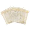 100-Pack 4x6 in Sheer Organza Gift Bags with Drawstring (Medium) - Polka Dot (Gold/Silver) - for Wedding Party Favors, Treats Mesh Pouch by The Display Guys view 3