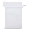 100-Pack 4x6 in Sheer Organza Gift Bags with Drawstring (Medium) - Polka Dot (White/White) - for Wedding Party Favors, Treats Mesh Pouch by The Display Guys view 2