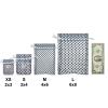 100-Pack 2x2.5 in Sheer Organza Gift Bags with Drawstring (X-Small) - Polka Dot (Silver/Black) - for Wedding Party Favors, Treats Mesh Pouch by The Display Guys view 4