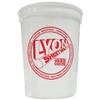 Balloons Tomorrow.com Personalized Party Cups Customized with your Message or Logo Reusable or Disposable 16 oz Plastic Stadium Cups - White view 1