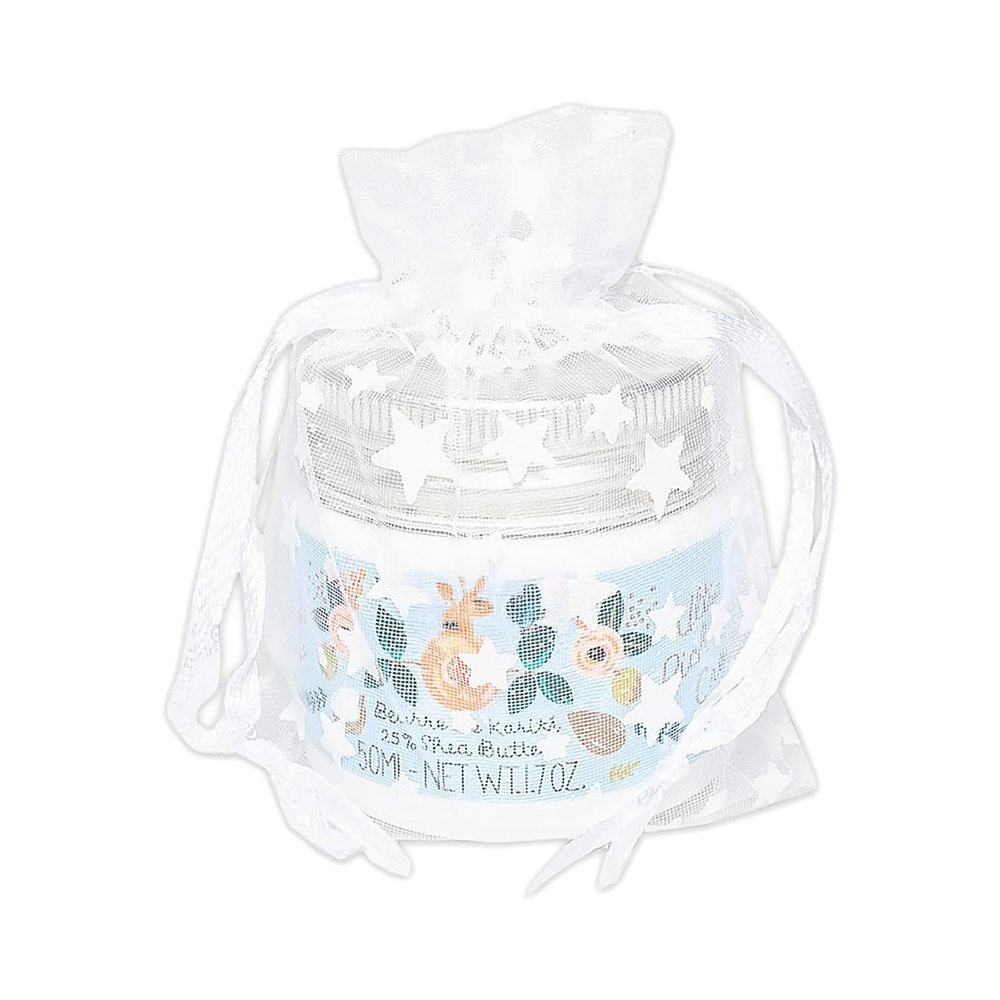 100-Pack 3x4 Sheer Organza Drawstring Gift Bags (Small) - Metallic Stars (White/White) - Wedding Party Favors, Jewelry, Candy, Treats Mesh Pouch by The Display Guys