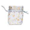 100-Pack 2x2.5 Sheer Organza Drawstring Gift Bags (X-Small) - Metallic Stars (Silver/Gold) - Wedding Party Favors, Jewelry, Candy, Treats Mesh Pouch by The Display Guys view 2