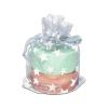 100-Pack 2x2.5 Sheer Organza Drawstring Gift Bags (X-Small) - Metallic Stars (Silver/White) - Wedding Party Favors, Jewelry, Candy, Treats Mesh Pouch by The Display Guys view 1
