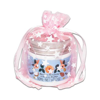 100-Pack 3x4 Sheer Organza Drawstring Gift Bags (Small) - Metallic Stars (Pink/White) - Wedding Party Favors, Jewelry, Candy, Treats Mesh Pouch by The Display Guys