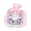 100-Pack 3x4 Sheer Organza Drawstring Gift Bags (Small) - Metallic Stars (Pink/White) - Wedding Party Favors, Jewelry, Candy, Treats Mesh Pouch by The Display Guys view 1
