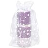 100-Pack 4x6 Sheer Organza Drawstring Gift Bags (Medium) - Metallic Stars (White/White) - Wedding Party Favors, Jewelry, Candy, Treats Mesh Pouch by The Display Guys view 1