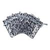 100-Pack 3x4 Sheer Organza Drawstring Gift Bags (Small) - Metallic Stars (Silver/Black) - Wedding Party Favors, Jewelry, Candy, Treats Mesh Pouch by The Display Guys view 3