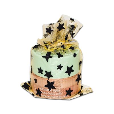 100-Pack 2x2.5 Sheer Organza Drawstring Gift Bags (X-Small) - Metallic Stars (Gold/Black) - Wedding Party Favors, Jewelry, Candy, Treats Mesh Pouch by The Display Guys