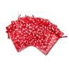 100-Pack 3x4 Sheer Organza Drawstring Gift Bags (Small) - Metallic Stars (Red/White) - Wedding Party Favors, Jewelry, Candy, Treats Mesh Pouch by The Display Guys view 4