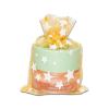 100-Pack 2x2.5 Sheer Organza Drawstring Gift Bags (X-Small) - Metallic Stars (Gold/White) - Wedding Party Favors, Jewelry, Candy, Treats Mesh Pouch by The Display Guys view 1