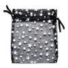 100-Pack 3x4 Sheer Organza Drawstring Gift Bags (Small) - Metallic Stars (Black/White) - Wedding Party Favors, Jewelry, Candy, Treats Mesh Pouch by The Display Guys view 2