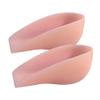 1 Pair Silicone Heel Cups Height Increase Insoles Invisible Elevators Gel Heel Cushion Protectors for Plantar 1.5cm (Pink) view 1