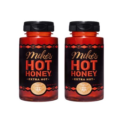 Mike's Hot Honey, Honey with a Kick, Sweetness & Heat, 100% Pure Honey, Shelf-Stable, Gluten-Free & Paleo Extra Hot (2 pack)