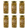 Emirelli Grilled and Pitted Green Olive  Delicious Premium Hand-Picked Turkish Olives Filled Marinated in Fresh Spices, Preserved (Grilled Olives, 6 Pack) view 1