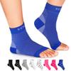 NEWZILL Plantar Fasciitis Socks with Arch Support, BEST 24/7 Foot Care Compression Sleeve, Eases Swelling & Heel Spurs, Ankle Brace Support, Increases Circulation (XXL, Blue) view 1