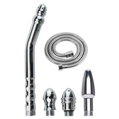 Metal Enema Handheld Shower, Shower Enema 3 Heads Nozzle System for Colonic Cleanse Kit - with 59 inch Shower Hose (2 Style)