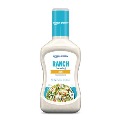 Amazon Grocery, Light Ranch Dressing, 16 Fl Oz (Previously Happy Belly, Packaging May Vary)