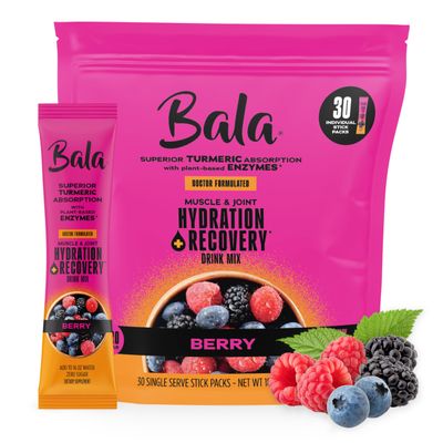BALA Enzyme Hydration & Sugar-Free Drink Mix Powder - may contributes to overall wellness - Berry 0.25oz (30 Count)