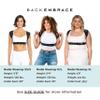BackEmbrace Posture Corrector for Women and Men - Made in USA - Slim and Adjustable Shoulder Brace - Back Brace for Back Pain Relief - Black Drizzle XL view 4