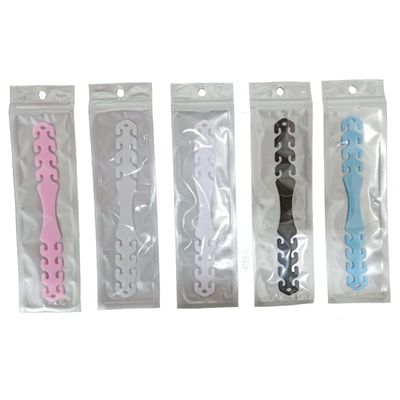 EXCEART 10pcs Adjustable Pe Ear Mask Extension Buckle Tightening Mask Accessories for Comfortable Wear Black White