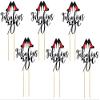 12pcs Birthday Cake Toppers 70th Cupcake Toppers Glitter Cake Picks for Birthday Party Supplies - Fabulous 70 view 1