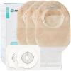 KONWEDA 21PCS Ostomy Bags,Colostomy Supplies,Two Piece Drainable Ostomy Pouch for Ileostomy Stoma Care, Cut-to-Fit (15pcs Bags+6pcs Barrier) view 1