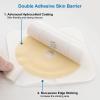 KONWEDA 21PCS Ostomy Bags,Colostomy Supplies,Two Piece Drainable Ostomy Pouch for Ileostomy Stoma Care, Cut-to-Fit (15pcs Bags+6pcs Barrier) view 4
