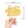 Twenty Seven Gold Glitter Cake Toppers 27 Years Old 27th Birthday Anniversary Party Decorations Supplies view 2