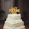 Forty Five Gold Glitter Cake Toppers 45 Years Old 45th Birthday Anniversary Party Decorations Supplies view 4