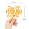 Twenty Eight Gold Glitter Cake Toppers 28 Years Old 28th Birthday Anniversary Party Decorations Supplies view 2