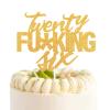 Twenty Six Gold Glitter Cake Toppers 26 Years Old 26th Birthday Anniversary Party Decorations Supplies view 1