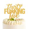 Thirty Five Gold Glitter Cake Toppers 35 Years Old 35th Birthday Anniversary Party Decorations Supplies view 1