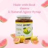 Agave Sweet Guava Fruit Spread with Agave Syrup | LowCalorie Guava Jam Alternative in Recyclable Glass Jar 10 oz view 2