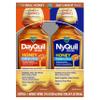 Vicks DayQuil & NyQuil SEVERE Honey Cold & Flu Medicine, Relief for Headache, Fever, Sore Throat, Minor Aches & Pains, Nasal Congestion, Sinus Pressure, Stuffy Nose, & Cough, Honey Flavor, 2x12 OZ view 1