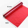 Morepack Valentines Red Cellophane Wrap Roll, 16 Inch x 100 Ft Translucent Colored Cellophane Wrapping Paper for Gift Baskets, DIY Arts Crafts Decoration and More view 2