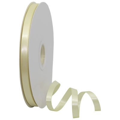 Morex Ribbon 08809/00-824 Double Face Satin Ribbon 3/8" X 100 YD Buttermilk Ribbon for Gift Wrapping, Birthday Gift Cards, Satin Dress for Women, Silk Ribbons for Crafts, Wedding Gifts for Couple