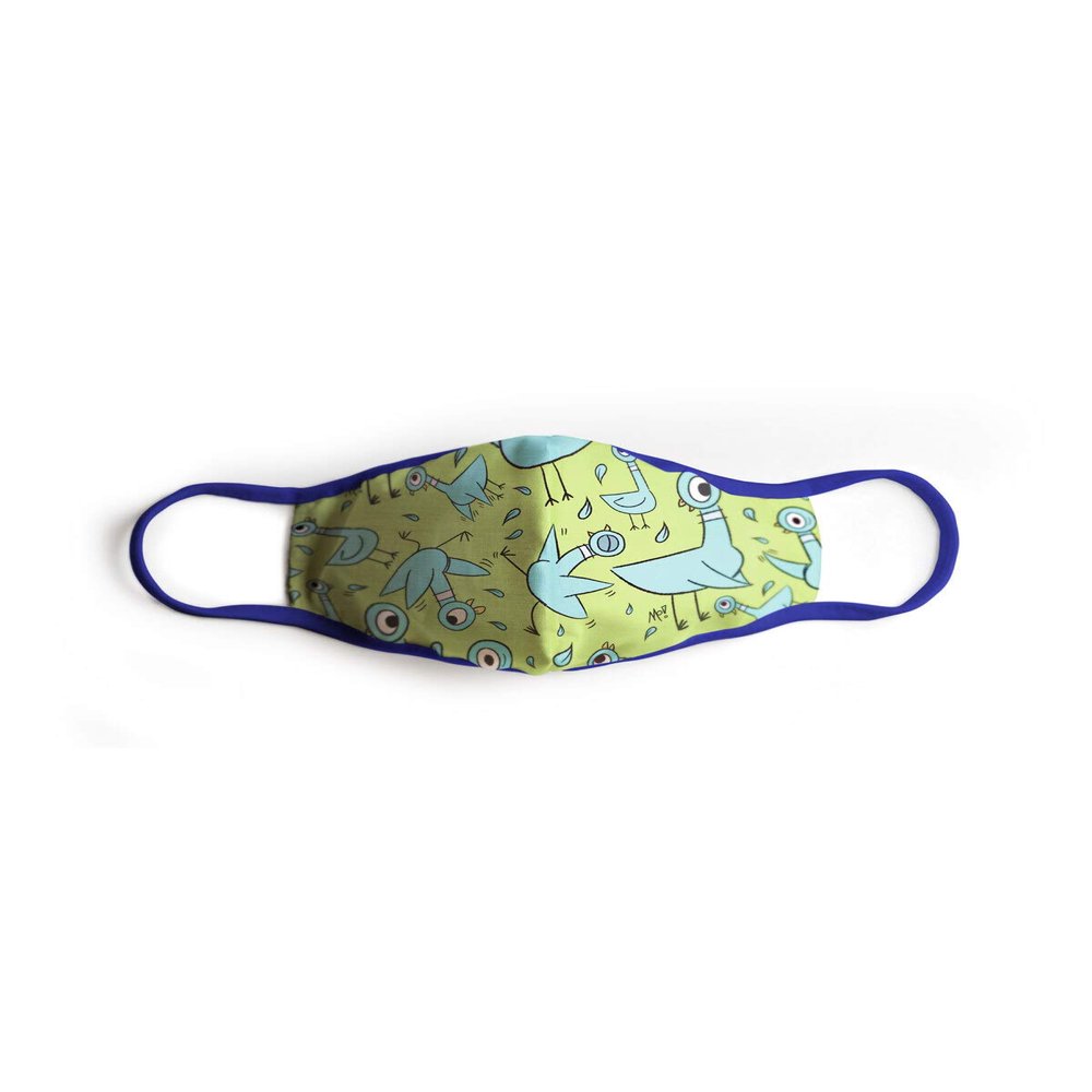 Out of Print The Pigeon Cloth Face Mask Reusable Adult Small