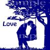 1/2 Sheet - Blue Couple In Love Silhouette Birthday - D24625 - 2D Edible Cake Cupcake Party Topper view 1