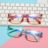 Fantiace Kids Blue Light Blocking Glasses Square Eyeglasses Frame for Children Eyewear Age 6-12 (C2) view 3