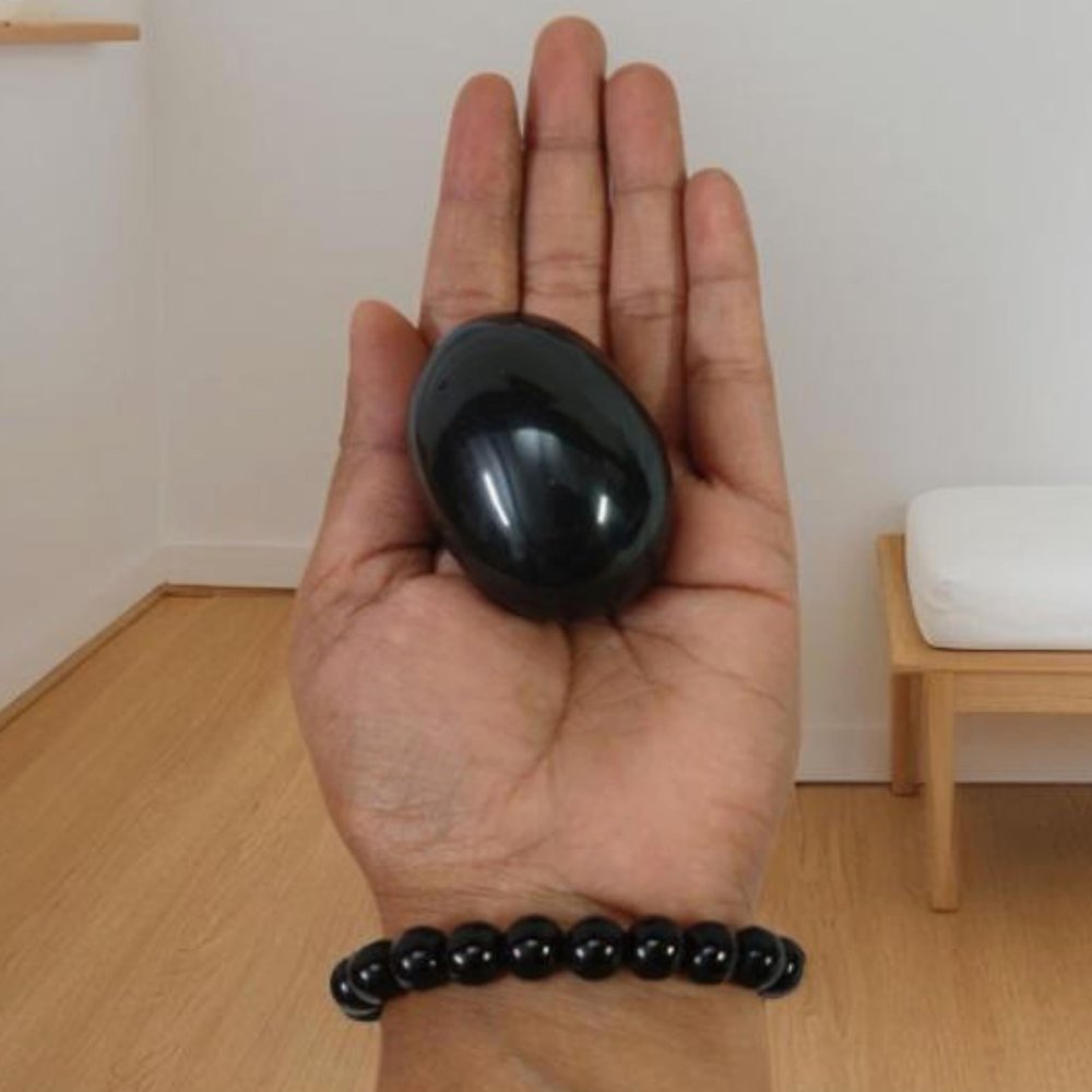 Original Shaligram Shila 1.75 Inch Natural Gandaki River Sacred Stone, Lakshmi Narayan Shaligram for Hindu Pooja, Meditation & Spiritual Use, Small Pocket Size Rare Saligramam Shila for Home Temple