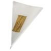 Muyindo 100 Pieces (7x15 Inch) Clear Cone Bags with Twist Ties for Candies, Cookies, Popcorn, Sweets, Chocolates and More; Perfect for Birthday, Wedding, Halloween, Christmas and Other Social Events view 1