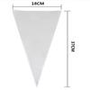 Muyindo 100 Pieces (7x15 Inch) Clear Cone Bags with Twist Ties for Candies, Cookies, Popcorn, Sweets, Chocolates and More; Perfect for Birthday, Wedding, Halloween, Christmas and Other Social Events view 2